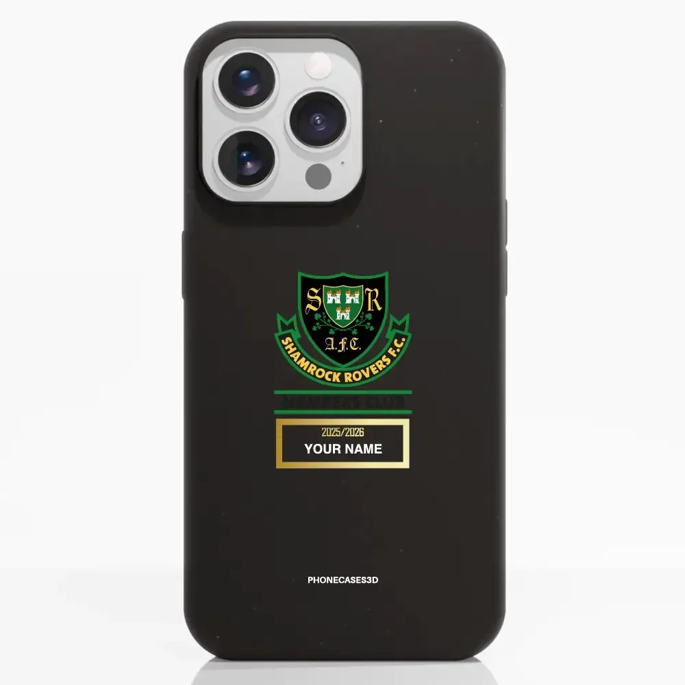 Shamrock Rovers Official Member Compostable Black Phone Case Design Crest + Name - Image 7
