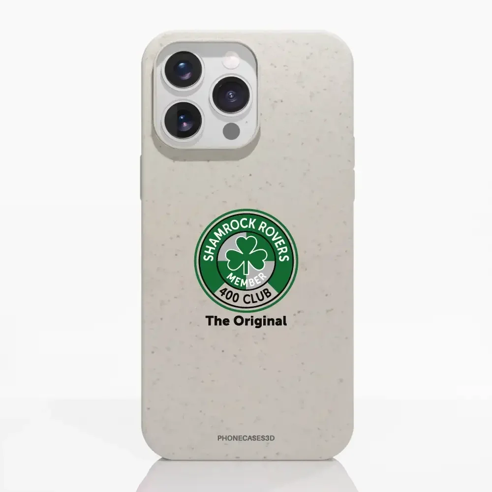 Shamrock Rovers Official Member Compostable White Phone Case Design 400 Club - Image 17