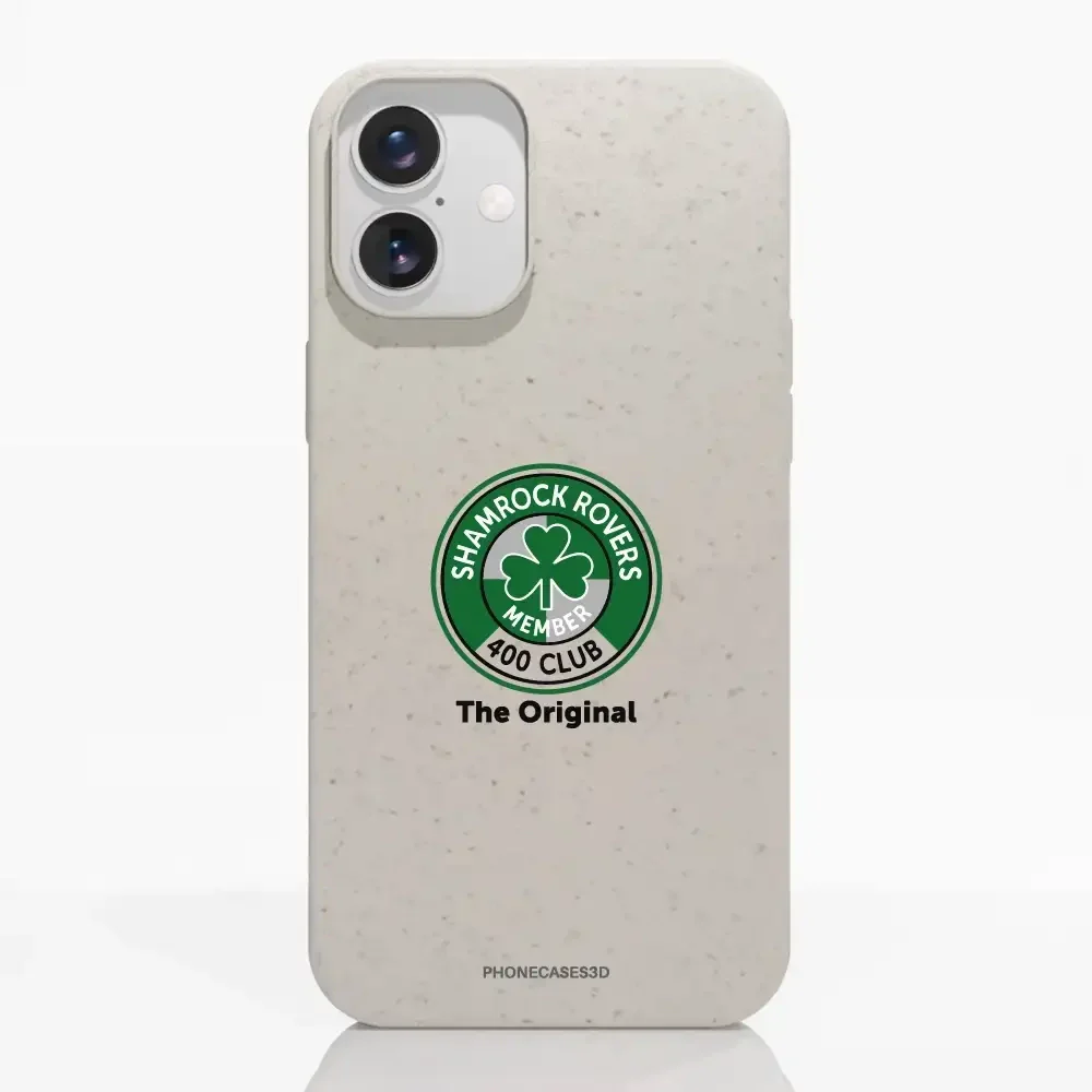 Shamrock Rovers Official Member Compostable White Phone Case Design 400 Club - Image 20