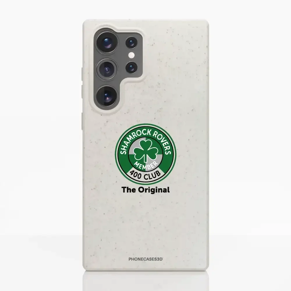 Shamrock Rovers Official Member Compostable White Phone Case Design 400 Club - Image 39