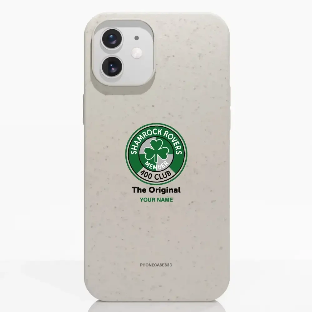 Shamrock Rovers Official Member Compostable White Phone Case Design 400 Club + Name - Image 4