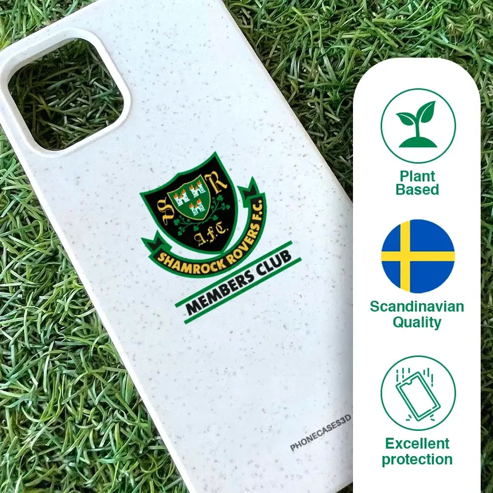 Shamrock Rovers Official Member Compostable White Phone Case Design Crest - Image 49