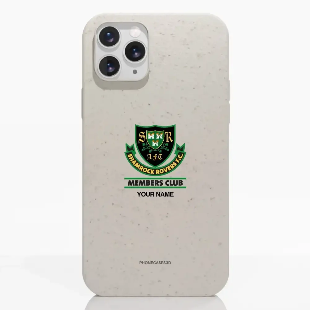 Shamrock Rovers Official Member Compostable White Phone Case Design Crest + Name - Image 2