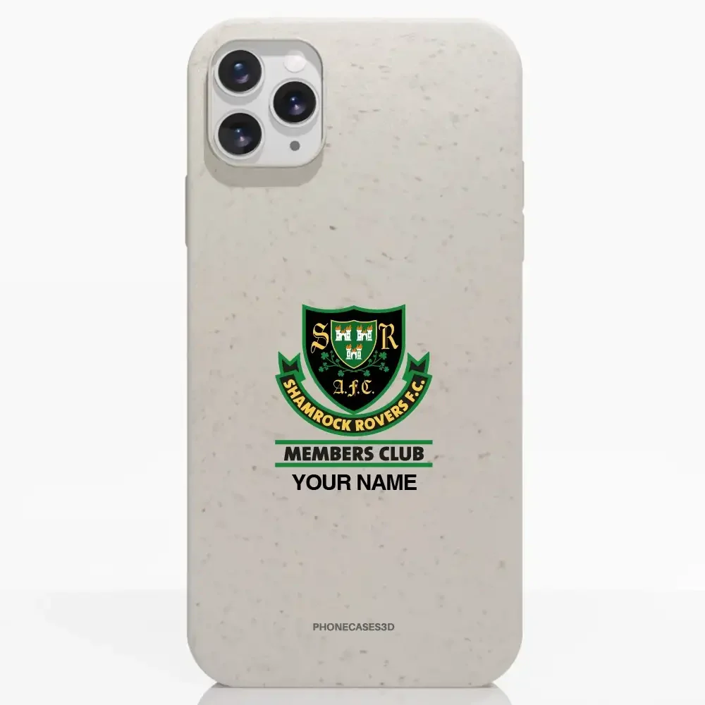 Shamrock Rovers Official Member Compostable White Phone Case Design Crest + Name - Image 3