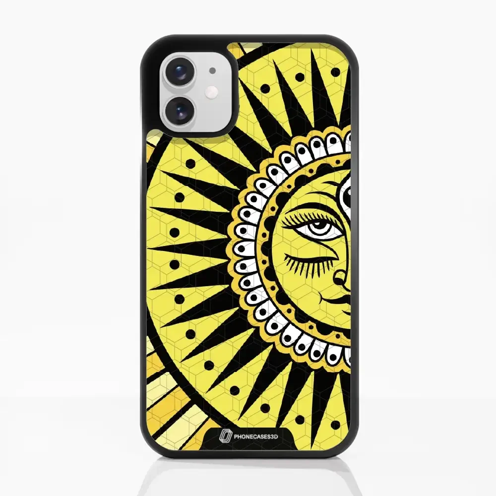 Sinsentido Official 3D Phone Case Design Yellow Cosmic Sun