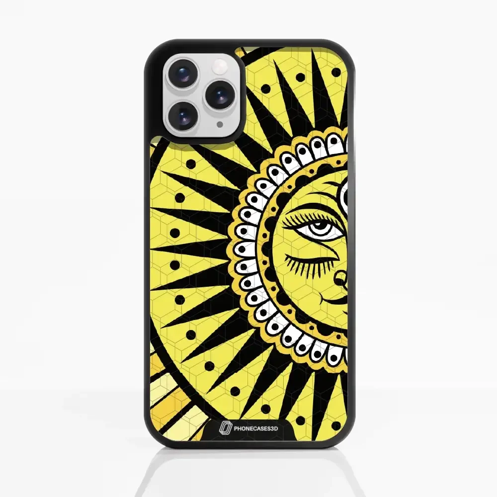 Sinsentido Official 3D Phone Case Design Yellow Cosmic Sun - Image 2