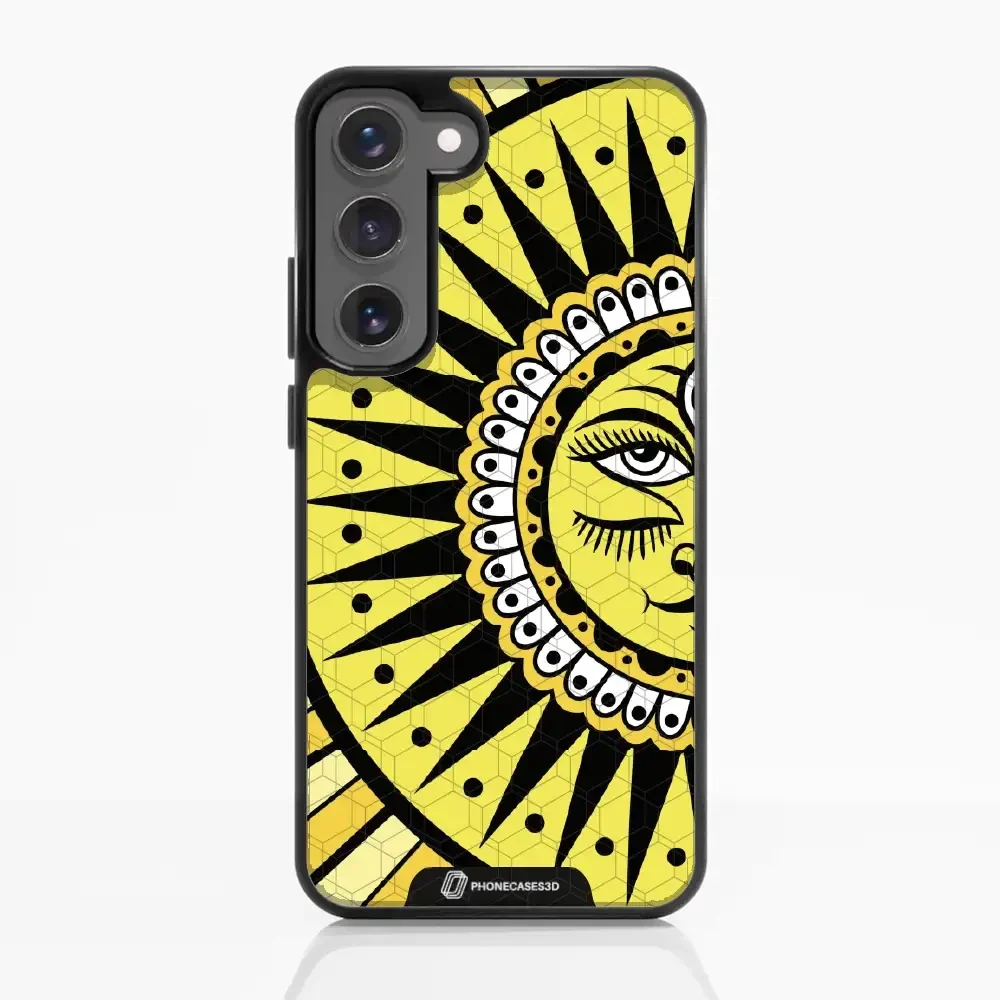 Sinsentido Official 3D Phone Case Design Yellow Cosmic Sun - Image 58