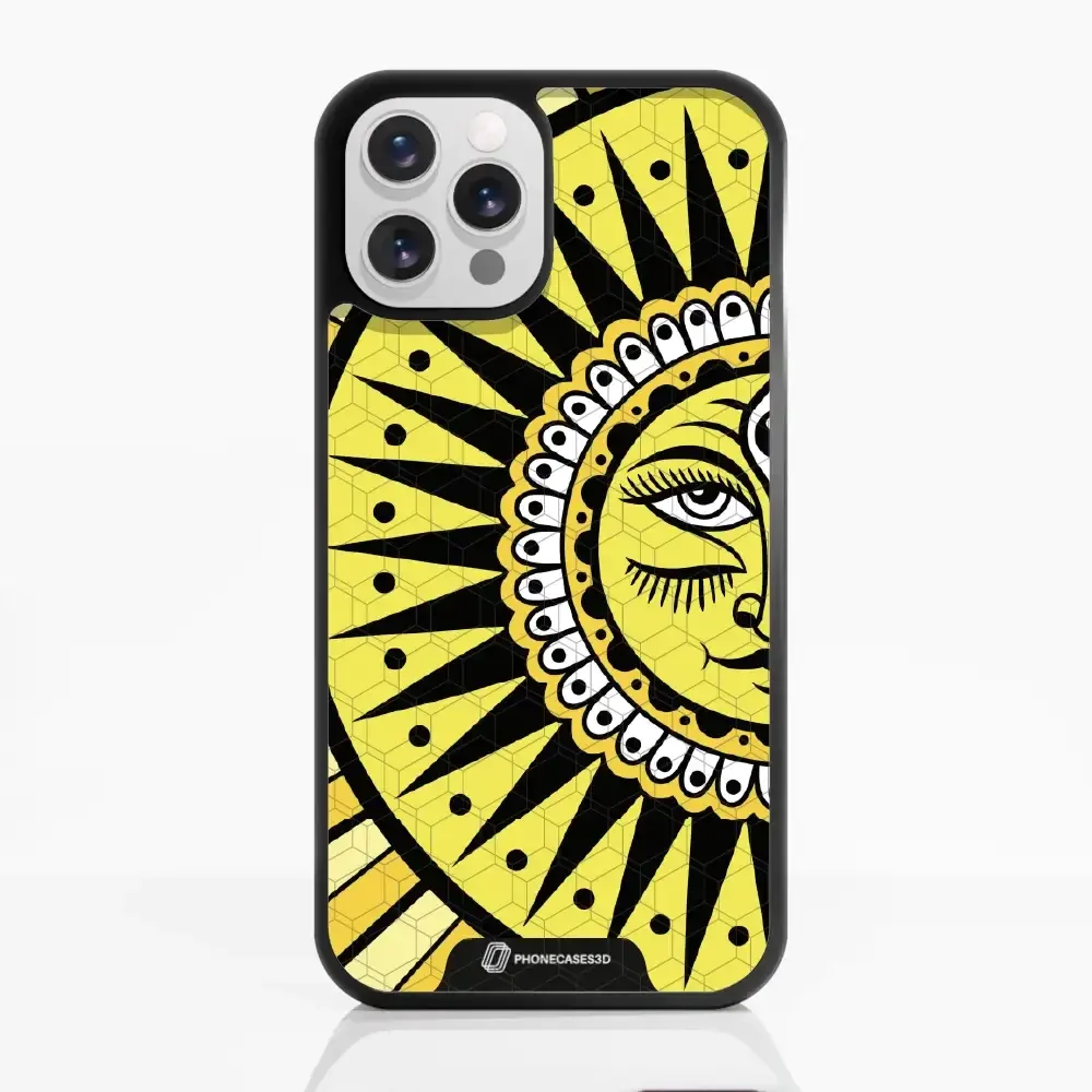 Sinsentido Official 3D Phone Case Design Yellow Cosmic Sun - Image 6