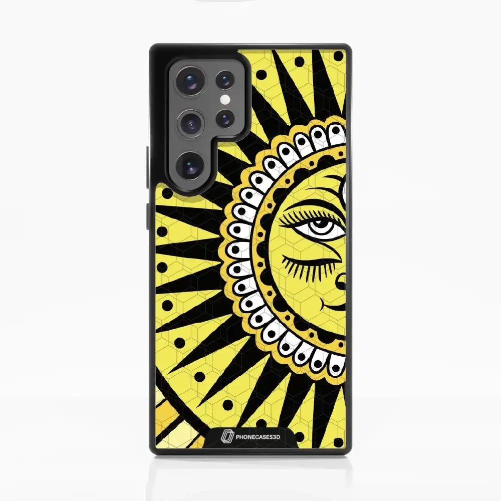 Sinsentido Official 3D Phone Case Design Yellow Cosmic Sun - Image 64
