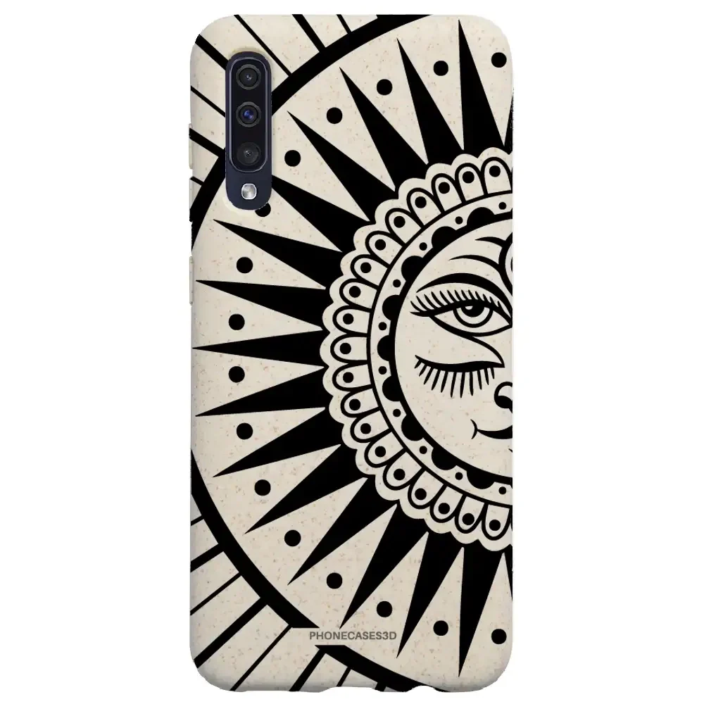 Sinsentido Official Compostable Phone Case Design Black and White Cosmic Sun - Image 44