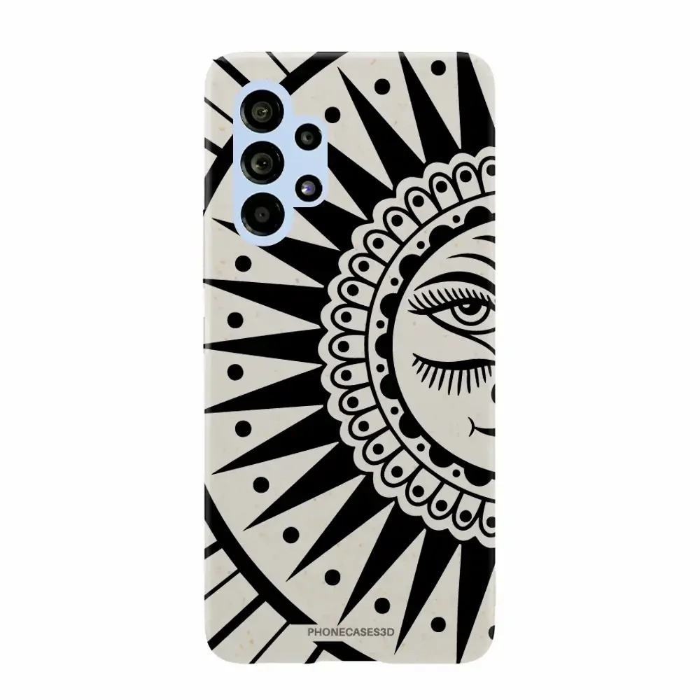 Sinsentido Official Compostable Phone Case Design Black and White Cosmic Sun - Image 47