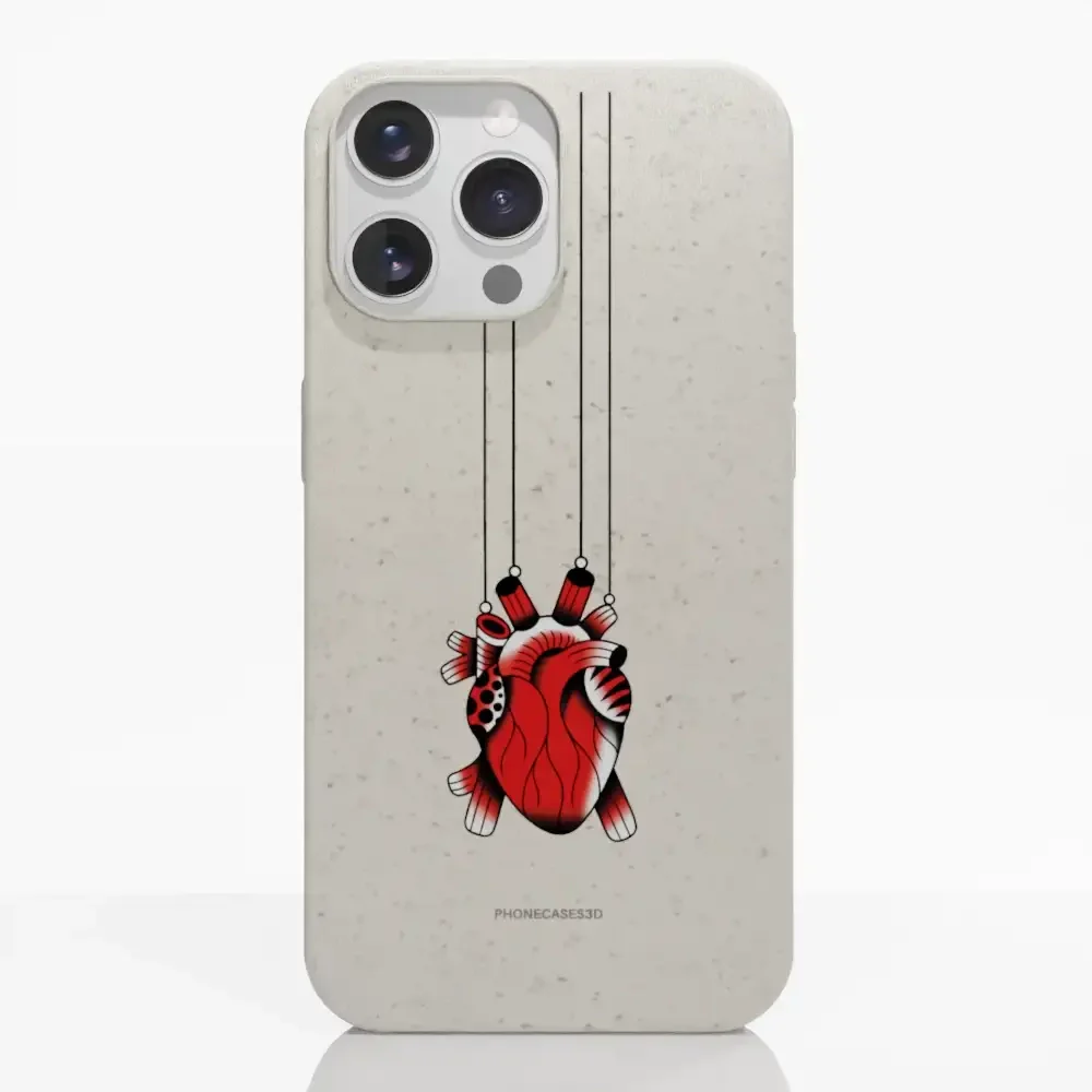Sinsentido Official Compostable Phone Case Design Small Hanging Heart - Image 12
