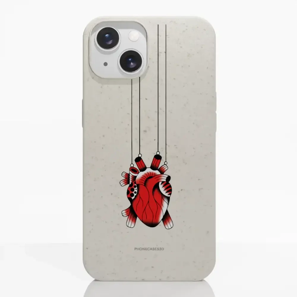Sinsentido Official Compostable Phone Case Design Small Hanging Heart - Image 14