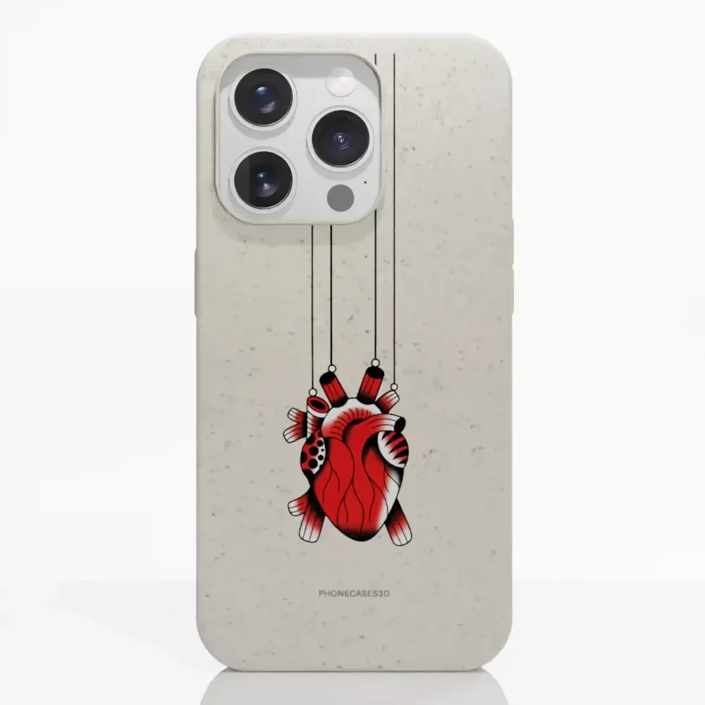 Sinsentido Official Compostable Phone Case Design Small Hanging Heart - Image 16