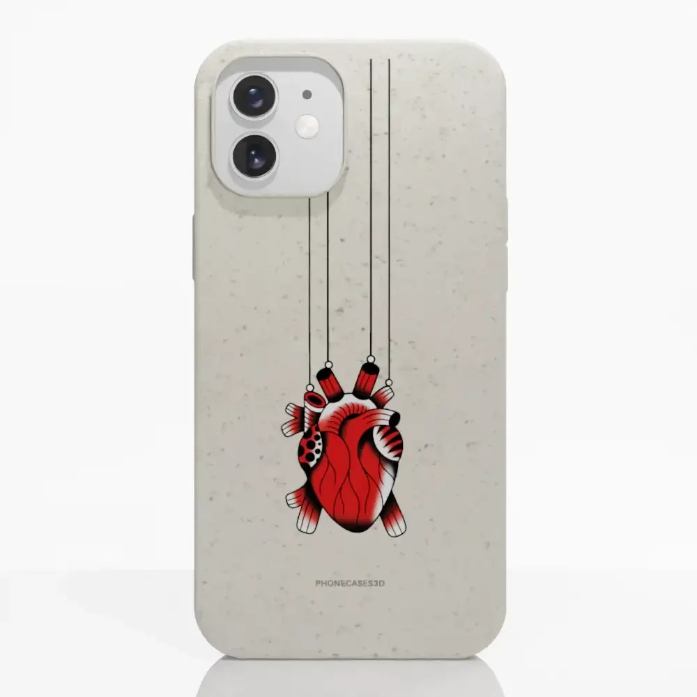 Sinsentido Official Compostable Phone Case Design Small Hanging Heart - Image 4