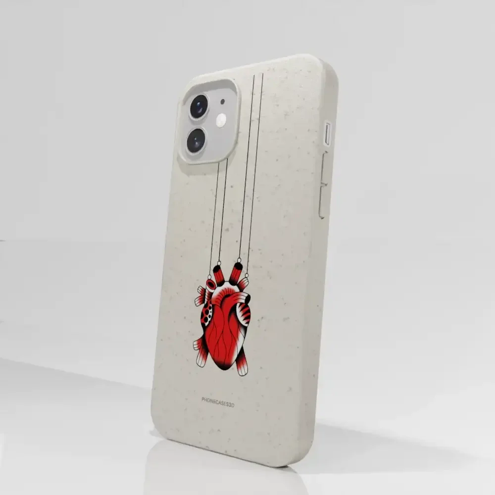 Sinsentido Official Compostable Phone Case Design Small Hanging Heart - Image 54