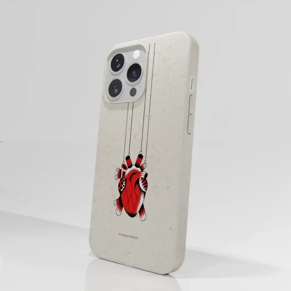 Sinsentido Official Compostable Phone Case Design Small Hanging Heart - Image 58