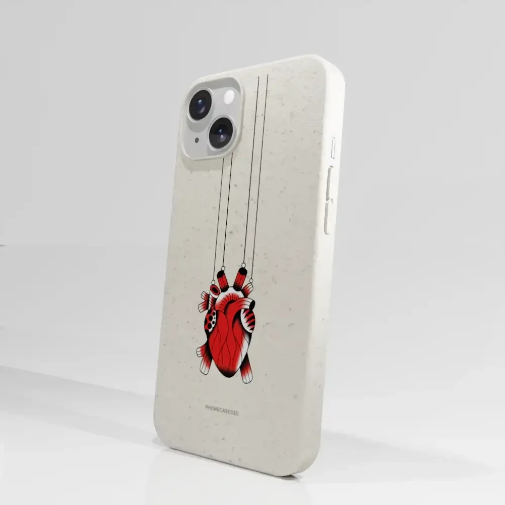 Sinsentido Official Compostable Phone Case Design Small Hanging Heart - Image 60