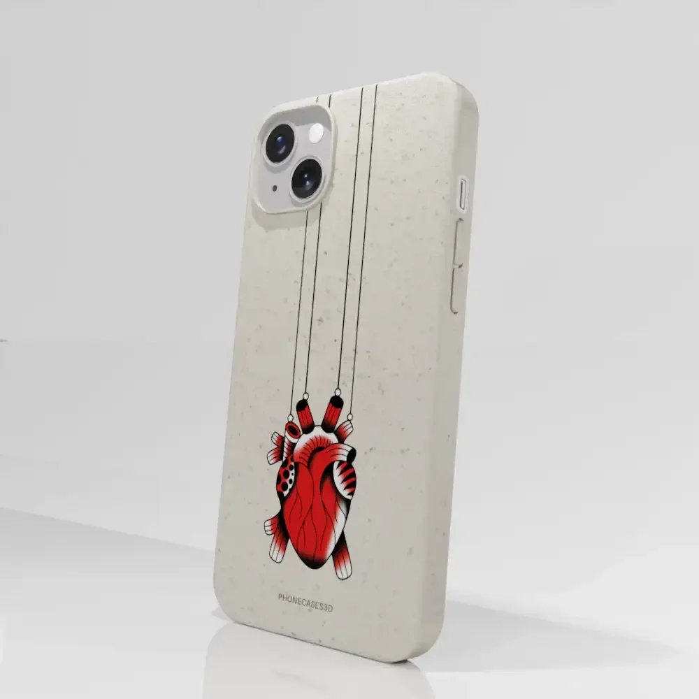Sinsentido Official Compostable Phone Case Design Small Hanging Heart - Image 65