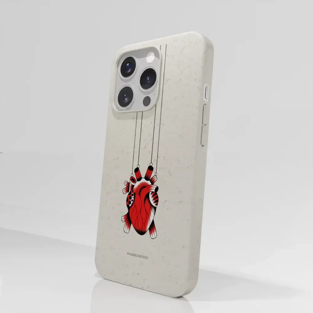 Sinsentido Official Compostable Phone Case Design Small Hanging Heart - Image 66