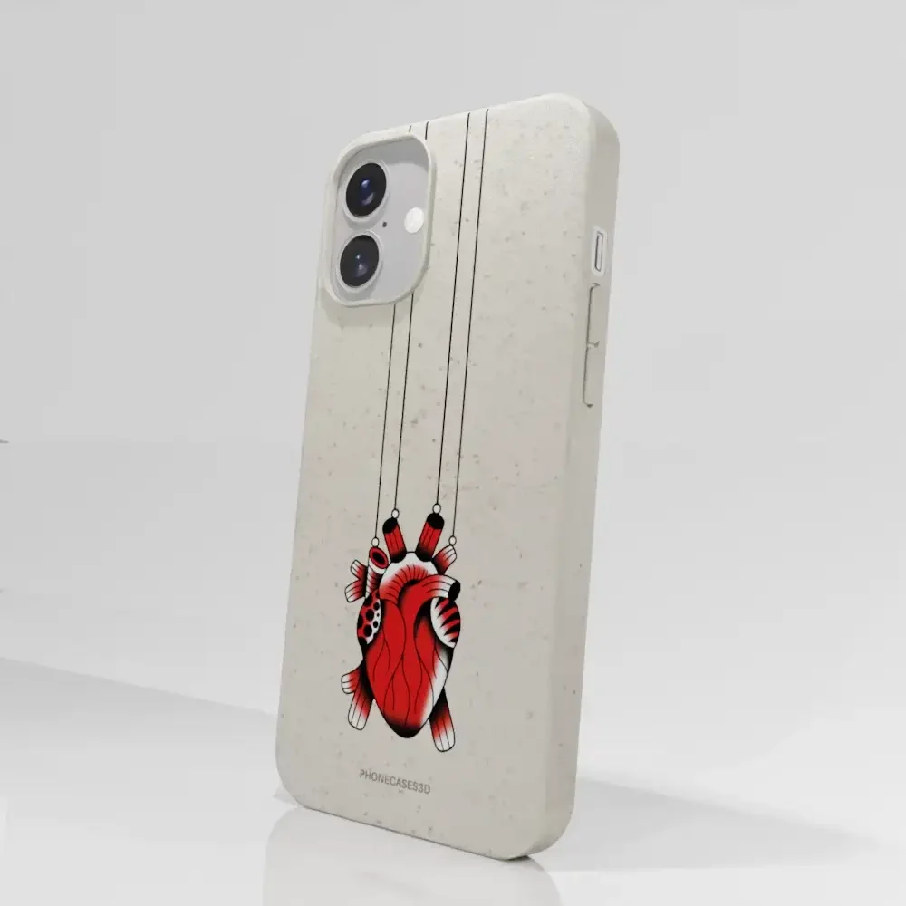 Sinsentido Official Compostable Phone Case Design Small Hanging Heart - Image 70
