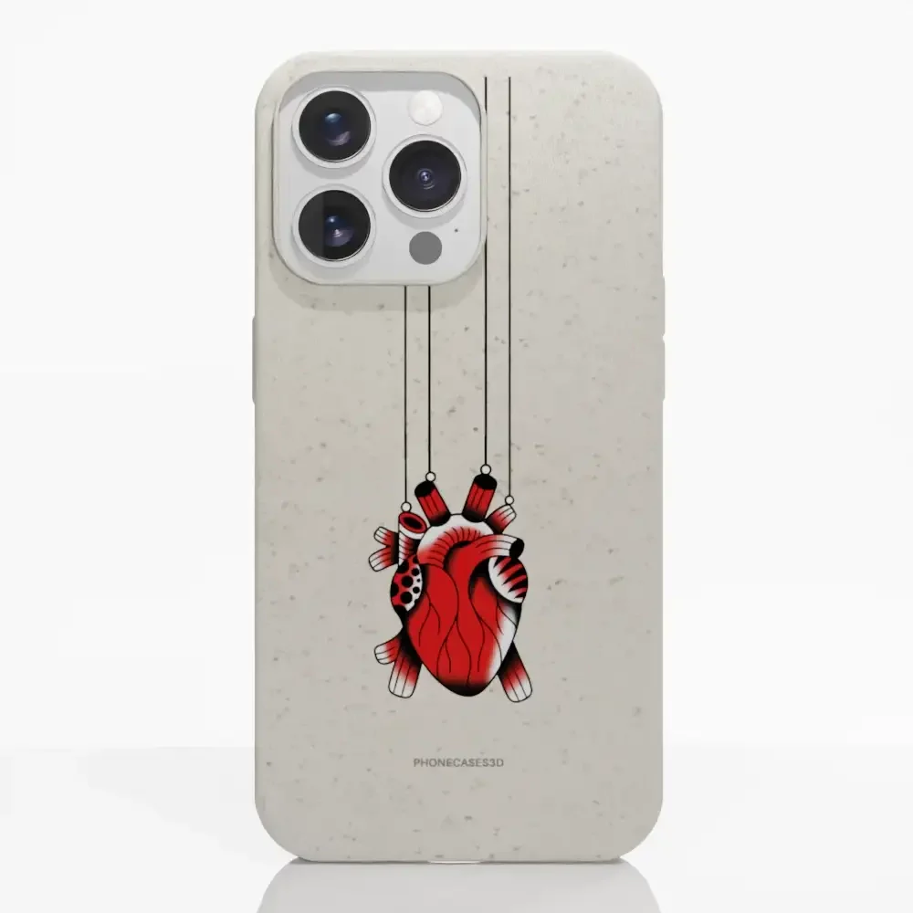 Sinsentido Official Compostable Phone Case Design Small Hanging Heart - Image 8