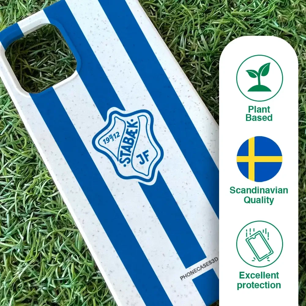 Stabæk Fotball Official Compostable Phone Case Design Blue crest + stripes - Image 49