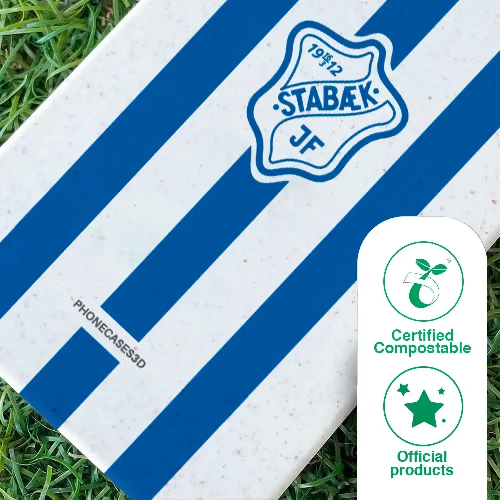 Stabæk Fotball Official Compostable Phone Case Design Blue crest + stripes - Image 50