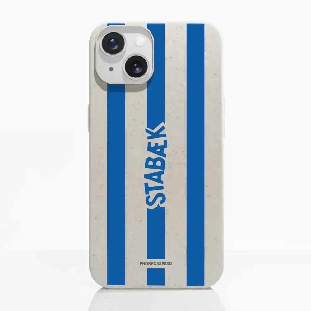 Stabæk Fotball Official Compostable Phone Case Design Blue Wordmark + stripes - Image 10