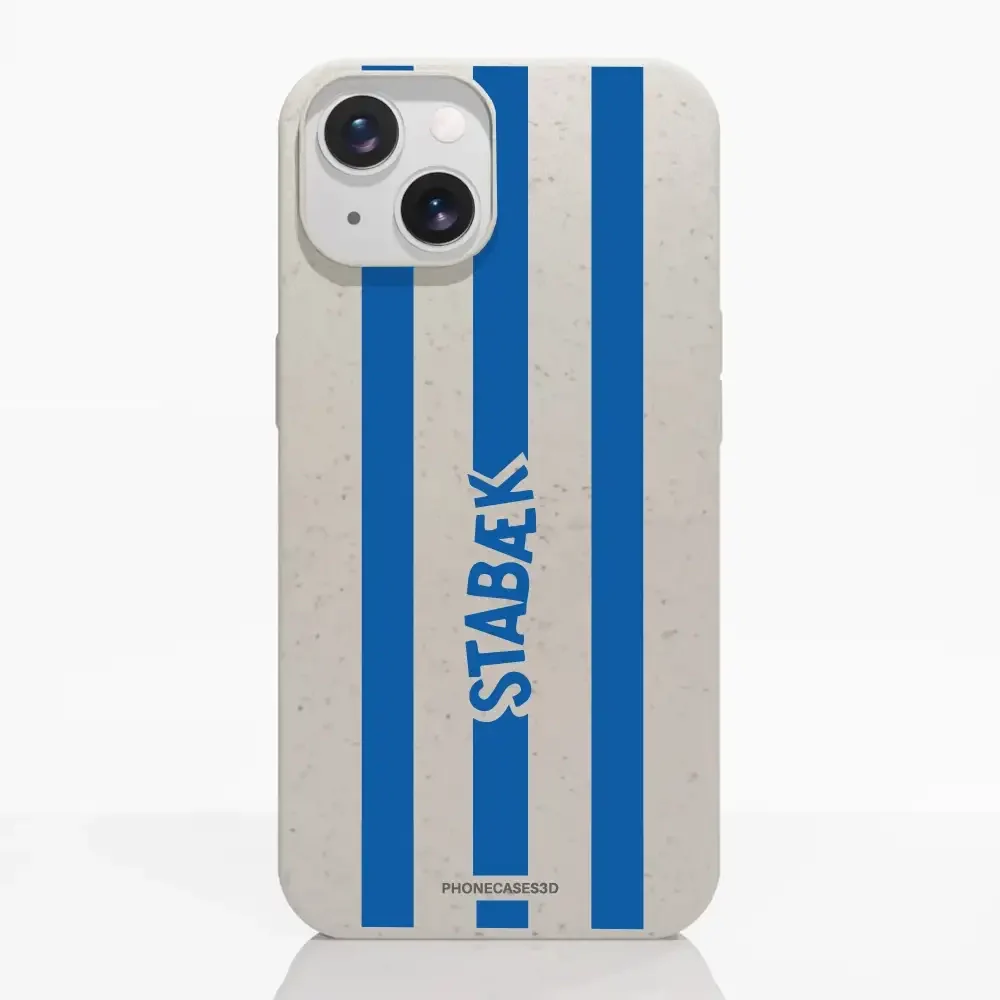 Stabæk Fotball Official Compostable Phone Case Design Blue Wordmark + stripes - Image 15