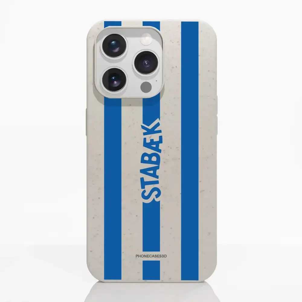 Stabæk Fotball Official Compostable Phone Case Design Blue Wordmark + stripes - Image 21
