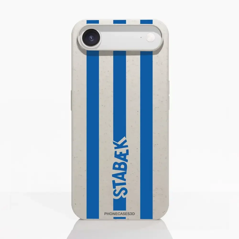 Stabæk Fotball Official Compostable Phone Case Design Blue Wordmark + stripes - Image 24