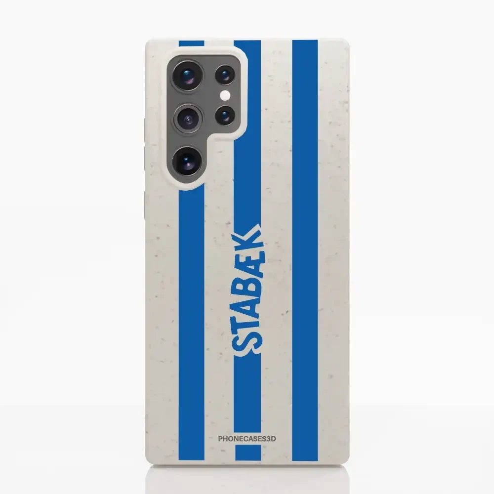 Stabæk Fotball Official Compostable Phone Case Design Blue Wordmark + stripes - Image 36