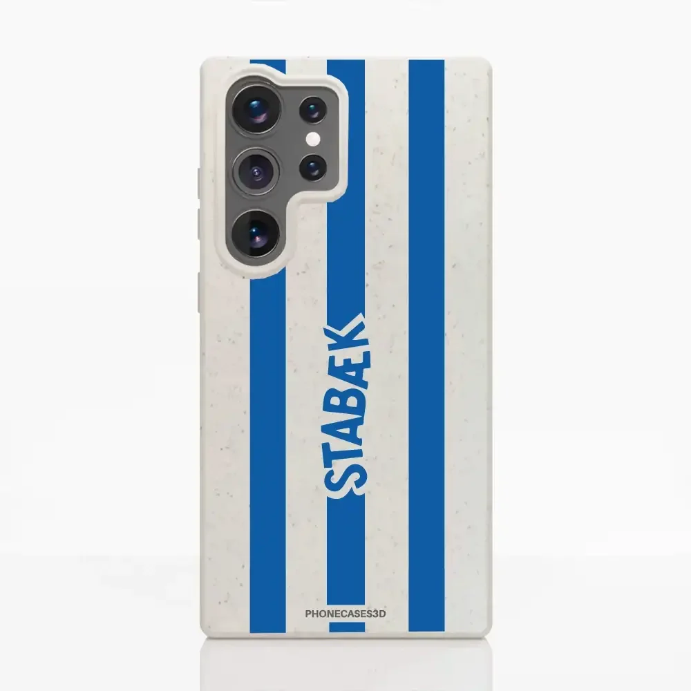 Stabæk Fotball Official Compostable Phone Case Design Blue Wordmark + stripes - Image 42