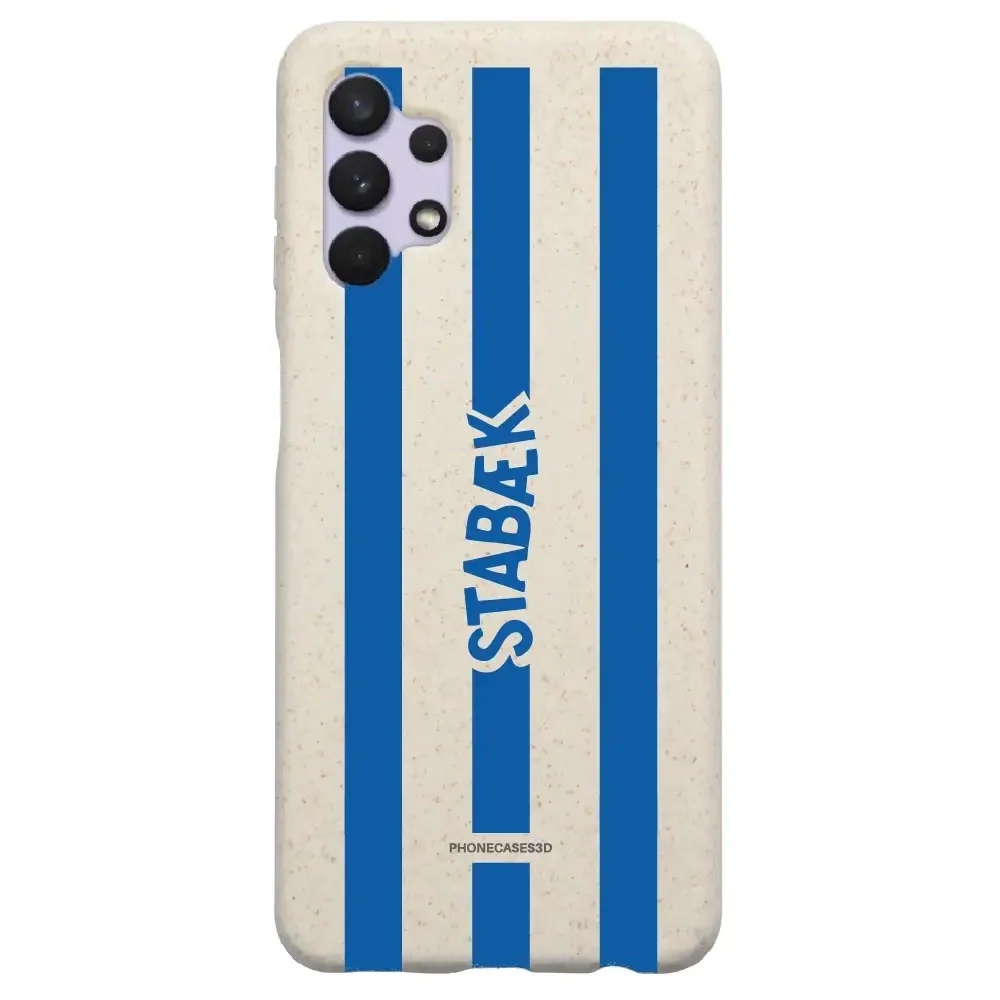 Stabæk Fotball Official Compostable Phone Case Design Blue Wordmark + stripes - Image 43