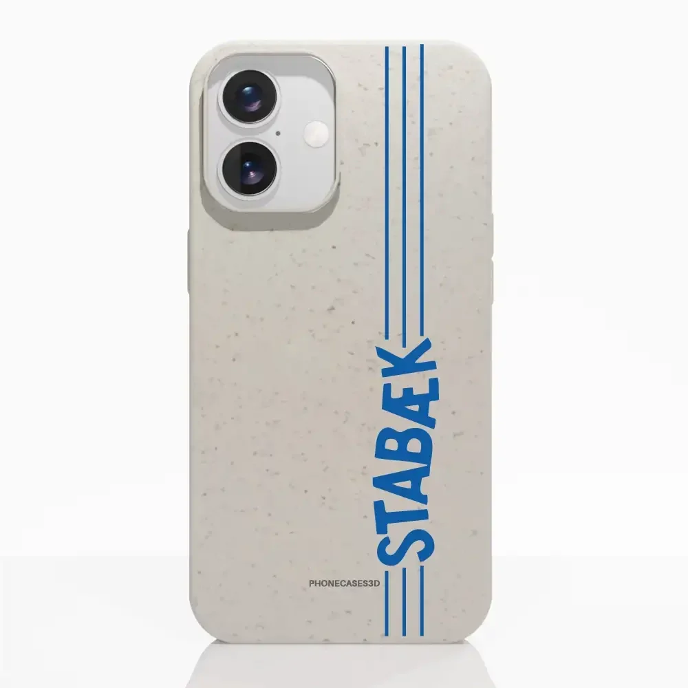 Stabæk Fotball Official Compostable Phone Case Design Lateral Blue Wordmark - Image 18