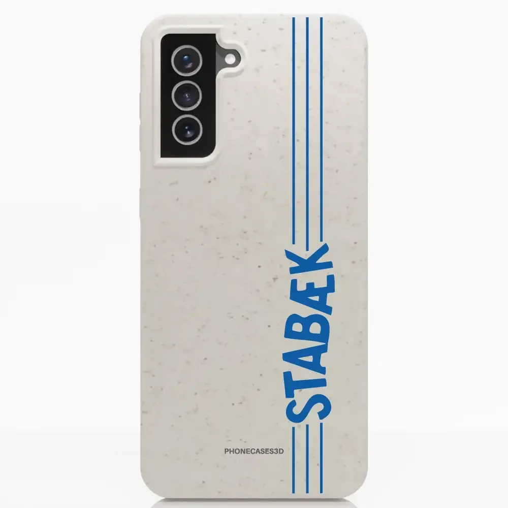 Stabæk Fotball Official Compostable Phone Case Design Lateral Blue Wordmark - Image 29