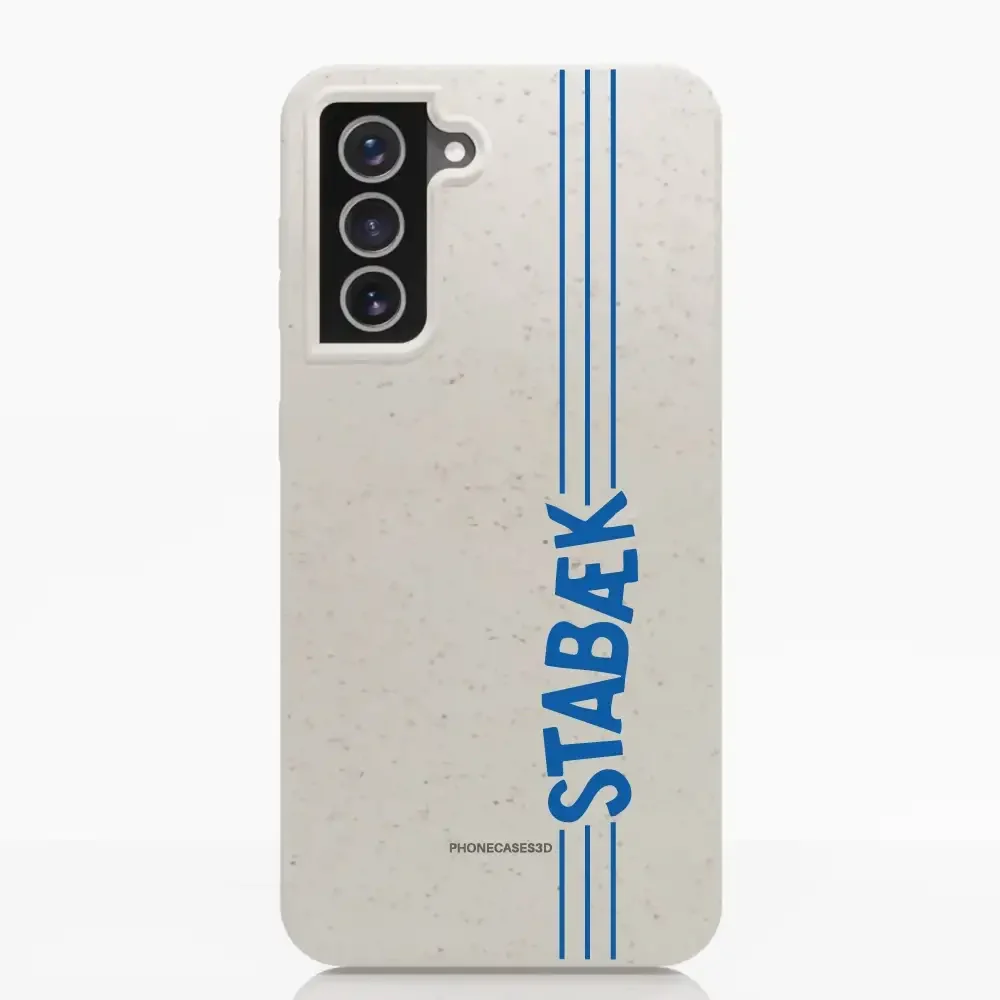 Stabæk Fotball Official Compostable Phone Case Design Lateral Blue Wordmark - Image 31