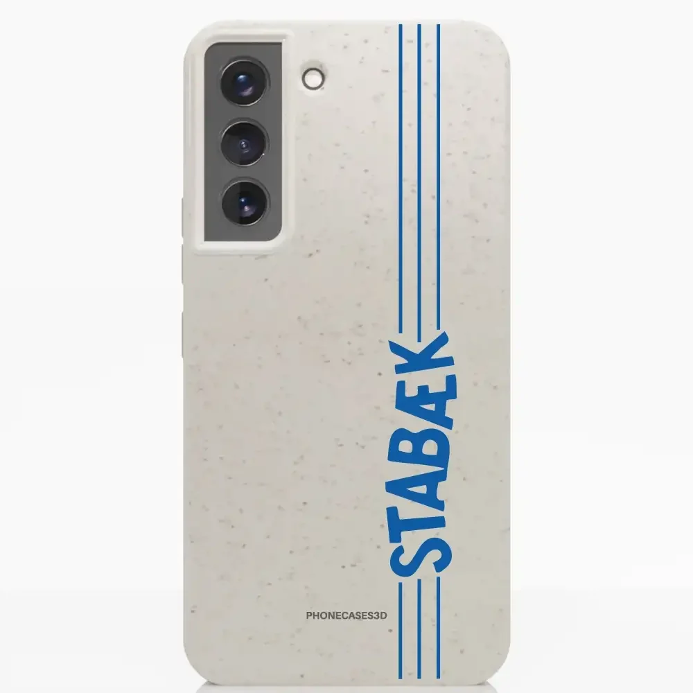 Stabæk Fotball Official Compostable Phone Case Design Lateral Blue Wordmark - Image 32
