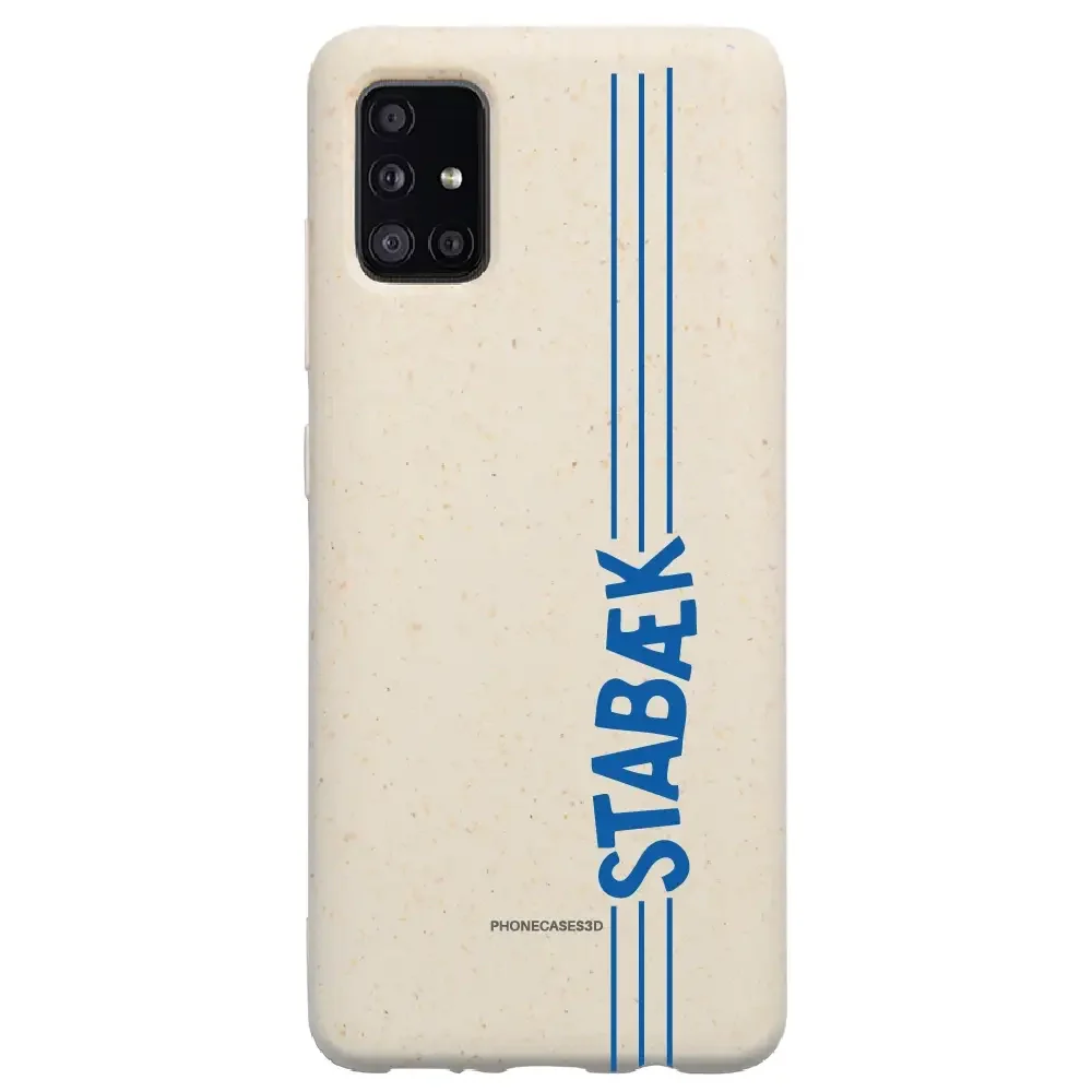 Stabæk Fotball Official Compostable Phone Case Design Lateral Blue Wordmark - Image 45