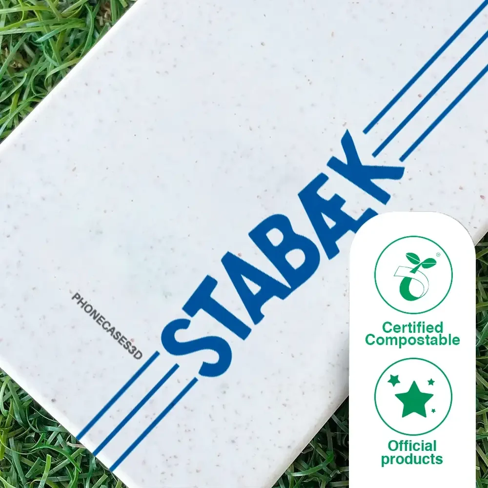 Stabæk Fotball Official Compostable Phone Case Design Lateral Blue Wordmark - Image 50