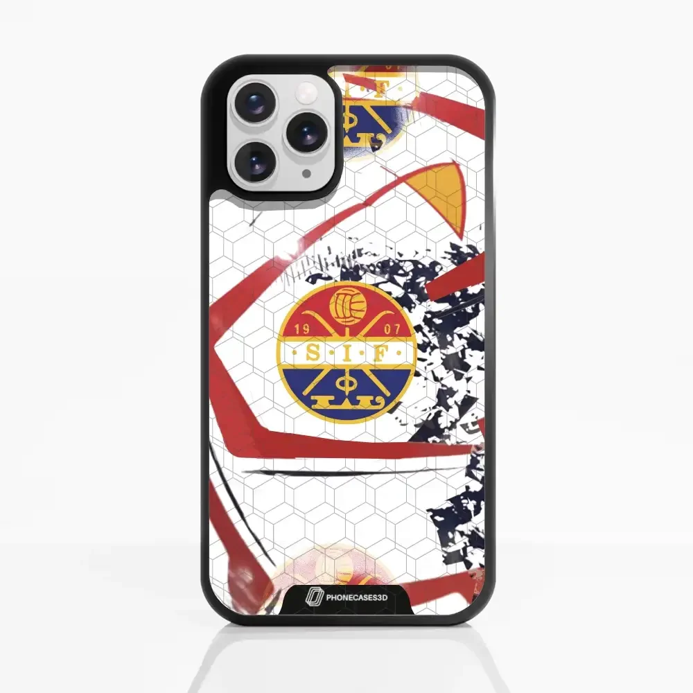 Strømsgodset Official 3D Phone Case Design Abstract football ball - Image 2