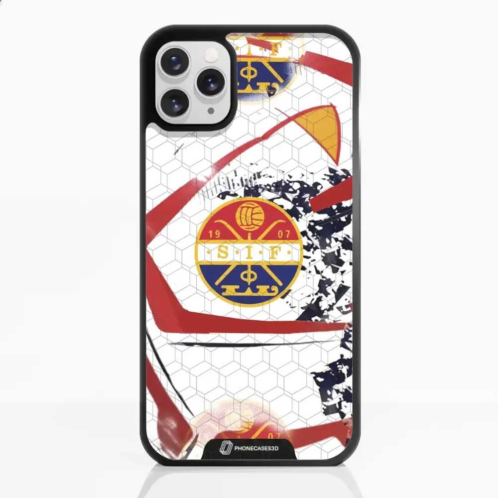 Strømsgodset Official 3D Phone Case Design Abstract football ball - Image 3