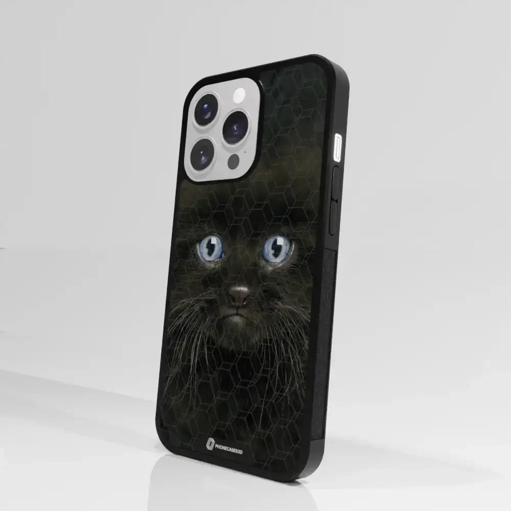 Vincent Hie Official 3D Phone Case Design Black Kitten - Image 86