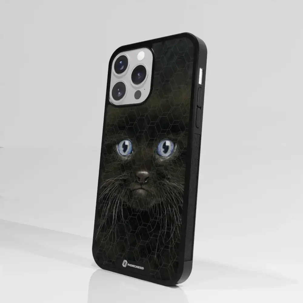 Vincent Hie Official 3D Phone Case Design Black Kitten - Image 91