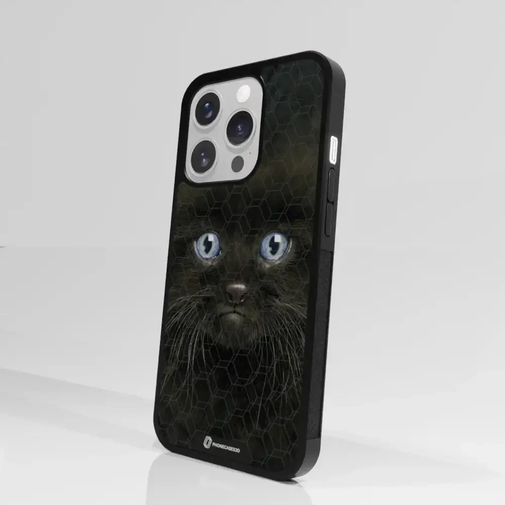Vincent Hie Official 3D Phone Case Design Black Kitten - Image 94
