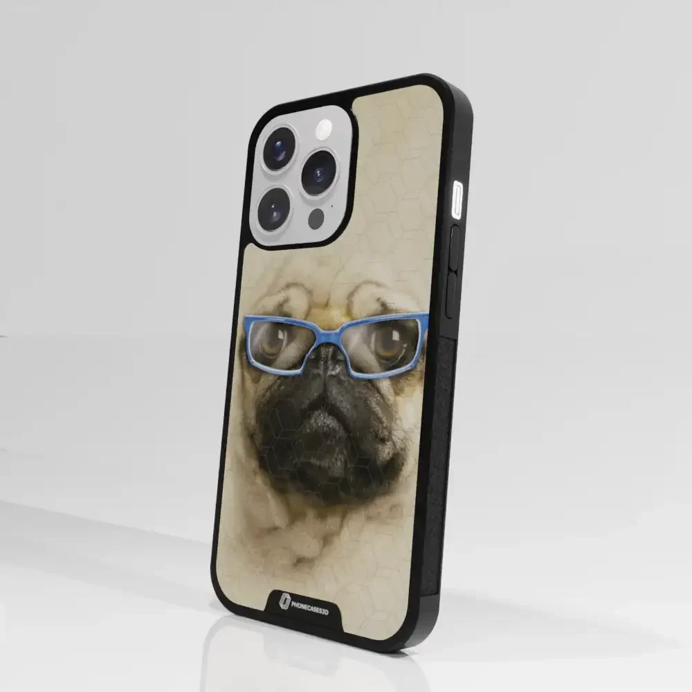 Vincent Hie Official 3D Phone Case Design Pug Glasses - Image 86