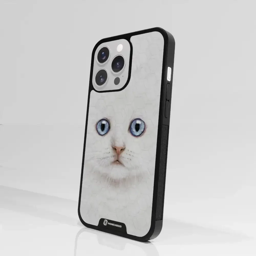 Vincent Hie Official 3D Phone Case Design White Kitten - Image 86