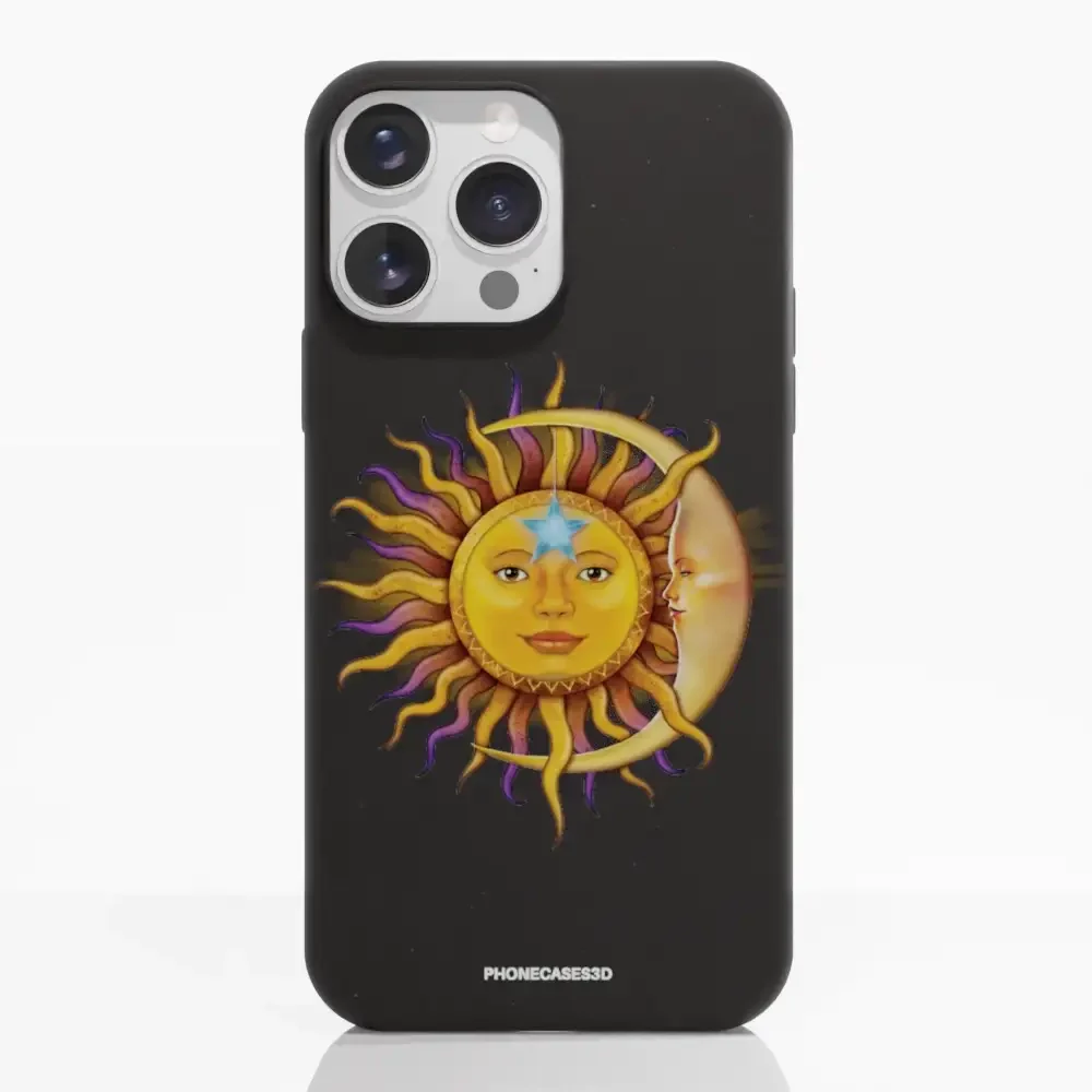 Vincent Hie Official Black Compostable Phone Case Design Sun Moon - Image 12