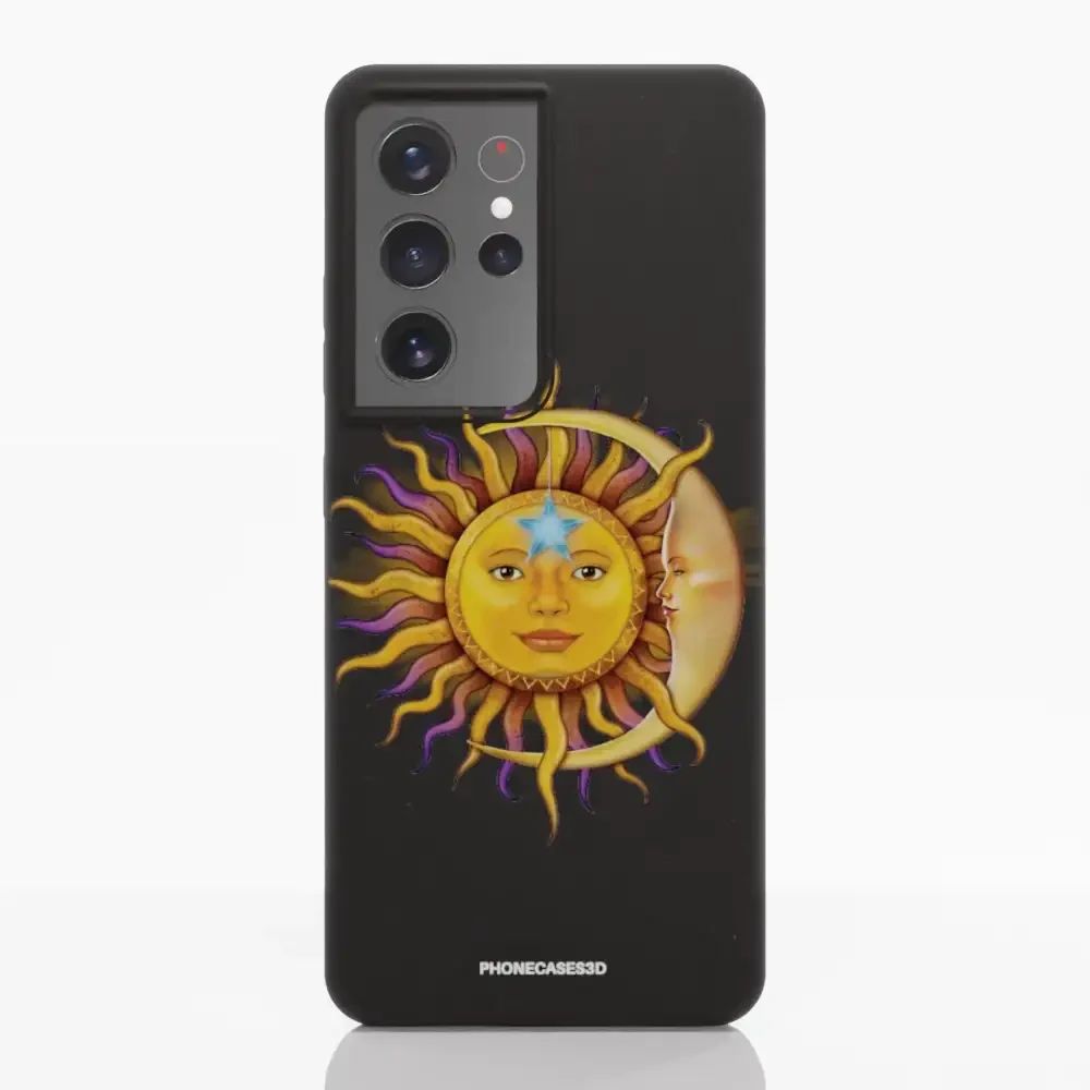 Vincent Hie Official Black Compostable Phone Case Design Sun Moon - Image 35
